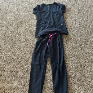 Night sky figs scrubs set